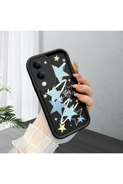 ucuc حافظة سيليكون سوداء متوافقة مع Vivo Y04/Y19/Y29S مقاومة للصدمات مع حماية...