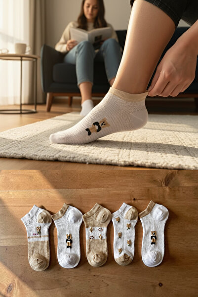 KAYS Ciorapi papuci de damă bambus fără cusături Drăguți personaj cu model Co...