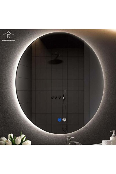 Elindor ®   Στρογγυλός Καθρέφτης Τοίχου, Χωρίς Πλαίσιο, Αντιθαμβωτικός, Ιδανι...