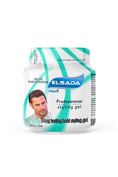 Elsada Long Lasting Styling Hair Gel Green Extra Hold 1000ml