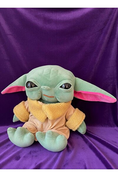 farddad Baby Yoda 60cm Peluş Oyuncak Sevimli Yumuşak Uyku ve Oyun Arkadaşı Pe...
