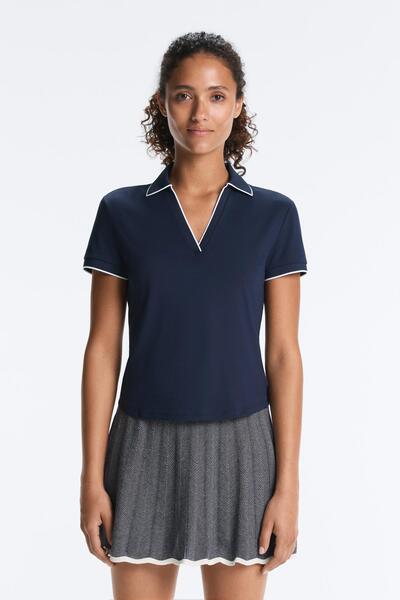 Oysho Comfortlux kısa kollu piping polo