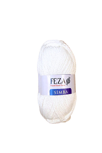 Feza Simba %85 Bamboo %15 Glittery Hand Knitting Yarn 100 Gr 230 m Shiny Summ...