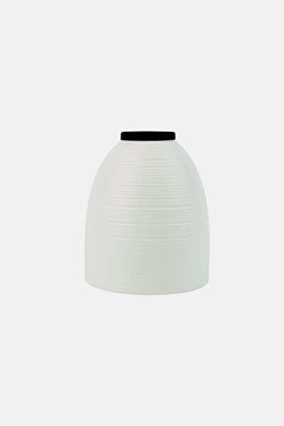 Felli Ceramic Ribbed Diffuser Bottle, White