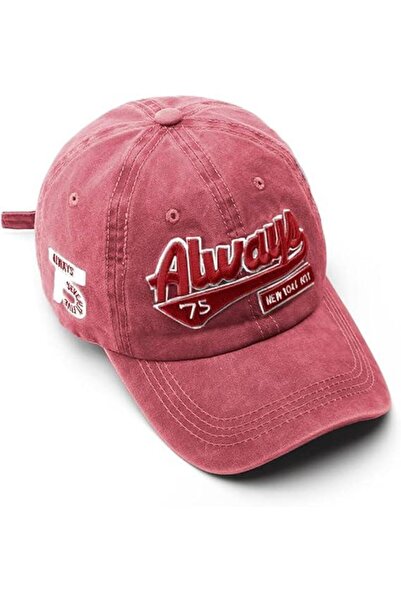 valkyrie Vintage Baseball Şapka Unisex Ayarlanabilir Pamuk Spor Günlük Şapka Cap Kırmızı