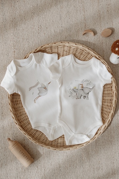 Astral Baby 100% Cotton Soft Line Series 2-Piece Body Set