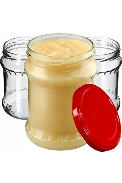 KADAX Borcan pentru conservare cu capac filetat, 82 mm, 500 ml, 8 buc.