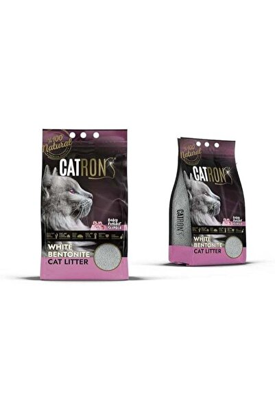Catron رمل قطط فاخر برائحة بودرة الأطفال، أفضل جودة تركية - متكتل ومغلف (