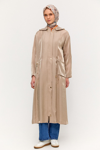 Setrms Fermuarlı Jakarlı Pardesü