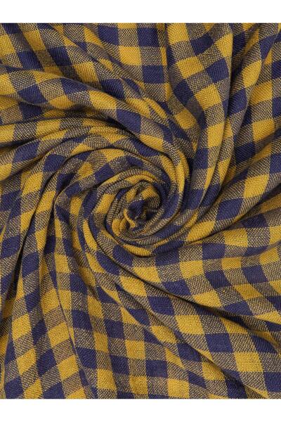 PARFOIS Yünlü Jakarlı Kare Desenli Şal