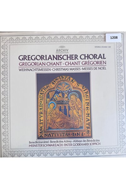 GREGORIANISCHER CHORAL - ORİJİNAL DÖNEM BASKI MÜZİK PLAKLARI