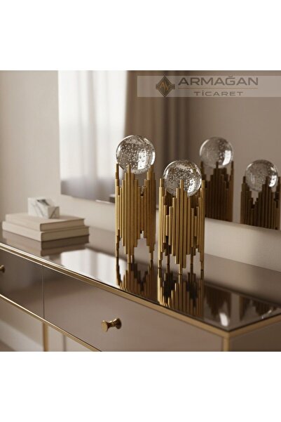 Armağan METAL YILDIZ KÜRELİ 2Lİ SET-Eskitme