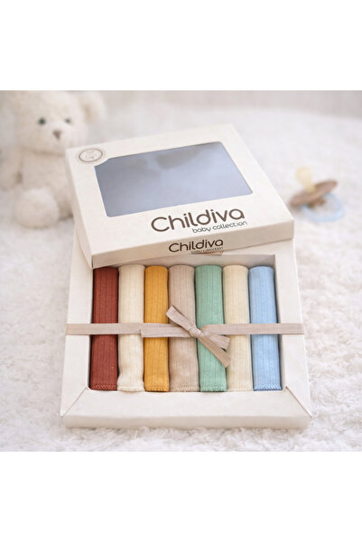 Happy Baby Butik Childiva 100% Cotton 7-Pack Corded Fabric Combed Cotton Baby...