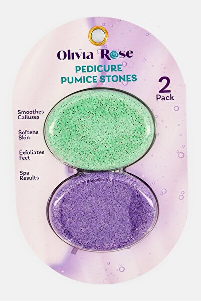 Olivia Rose قطعتان من حجر الخفاف، متعدد الألوان