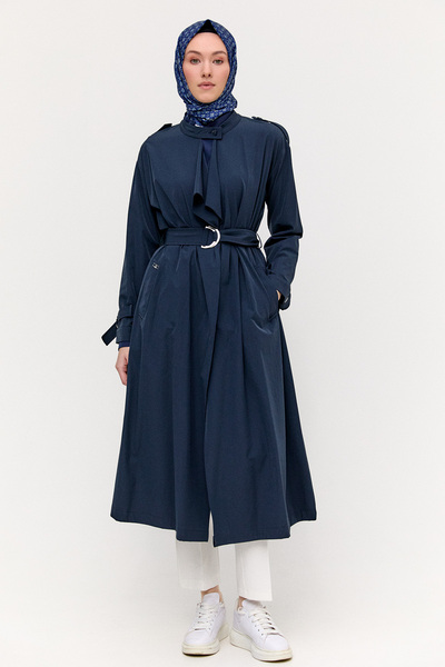 Setrms Hakim Yakalı Kemerli Pardesü