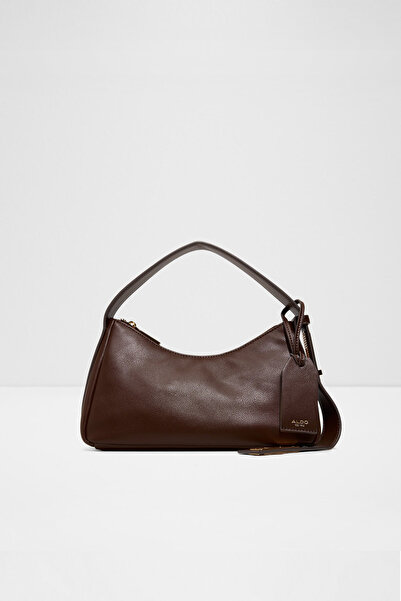 Aldo CCHARLAUTTE - Kadın Suni Deri Kahve Üstten Fermuarlı Kapama Orta Boy Çanta