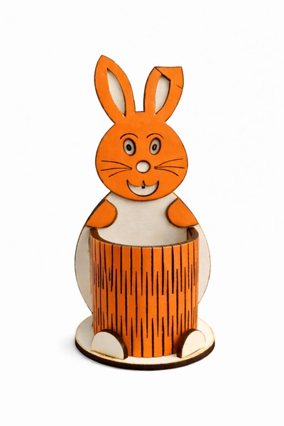 YAHO OYUNCAĞIN DOĞAL HALİ Ahşap Tavşan Kalemlik
