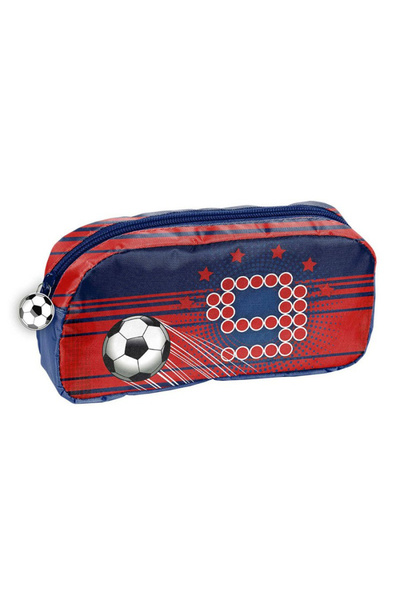 PASO Penar dreptunghiular pentru fotbal, 1 compartiment 20x10x4 cm Roșu/Albastru