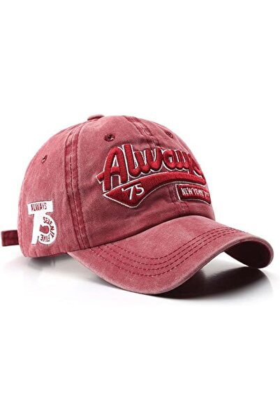 valkyrie Vintage Baseball Hat Unisex Adjustable Cotton Sports Casual Hat Cap Red