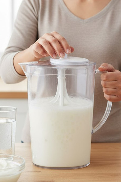 TechnoStation Mikserli Ayran Sürahisi ve 2250 ml Dereceli Ölçü Kabı - 2'si 1 ...