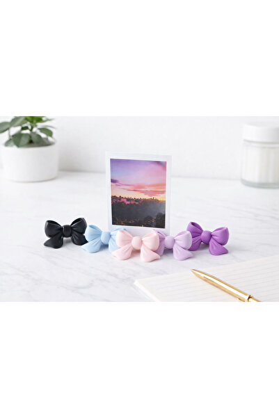 Miolette Bowknot Photo & Note Holder (3 Pieces of Ribbon/Bow) 5 cm Mini Decor...