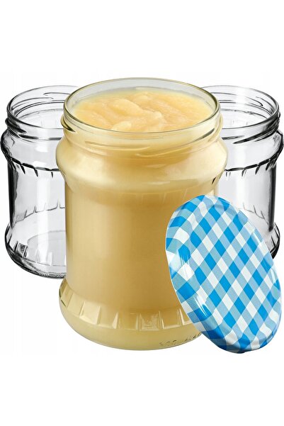 KADAX Borcan pentru conservare cu capac filetat, 82 mm, 500 ml, 8 buc.