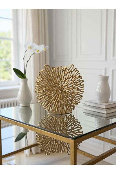 ROSSEV Vazo Antik Eskitme Altın Salon Aksesuarı