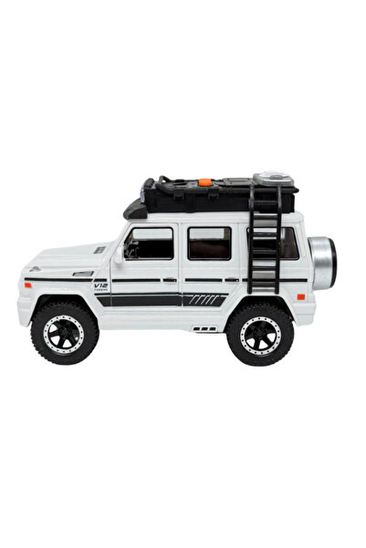 OEM Masinuta Off-Road cu Lumini si Muzica, Sistem Pull Back, 17 cm Alb