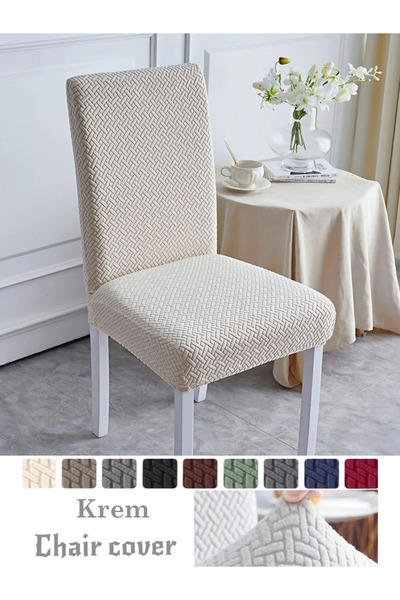 StarMall Tuğla Desen Yüksek Kaliteli Sandalye Kılıfı, Sandalye Örtüsü, Lastik...