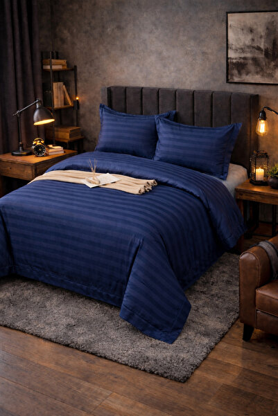 Casa Pucioasa Damask Bed Linen 4-Piece Set 180x200 with Stretchy +25cm Extra,...