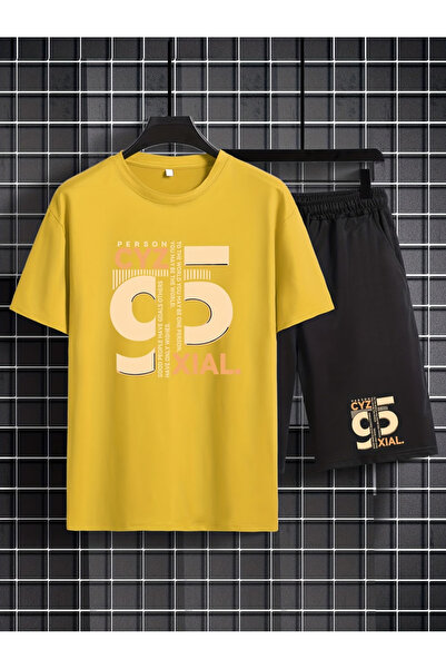 LAVİTTA Shorts t-shirt - shorts bottom top tracksuit set Printed Oversized cr...