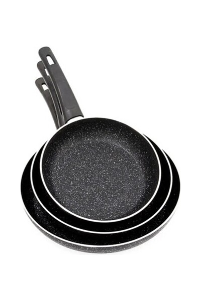 Cem Dynamic Stone Granit Tava Takımı 3 Llü Set 20+22+24cm