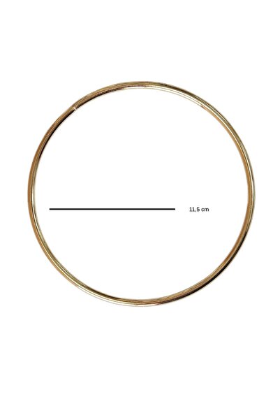 MarifetDükkan حلقة معدنية 11 سم حقيبة سافي / 2 قطعة