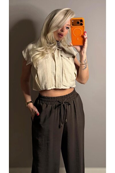 aura life BAMBU KUMAŞ ÖZEL KESİM PALAZO