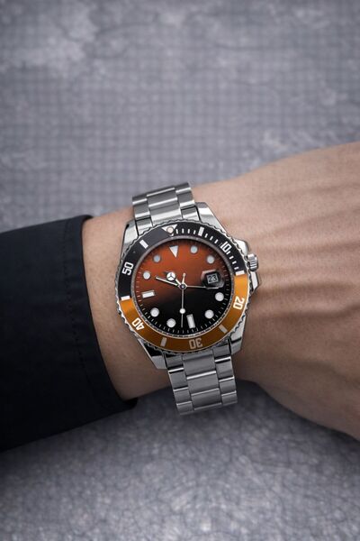 T-GOER OTOMATİK GÖRÜNÜMLÜ AKAR SANİYE ÇELİK KORDON ERKEK KOL SAATİ