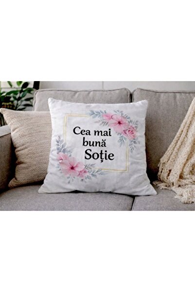 OEM Personalized Pillow with the text "The Best Wife"