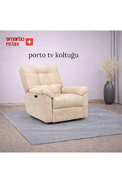 Smarto relax Porto Elektrikli Mekanızmalı ayak uzatma TV , baba koltuğu