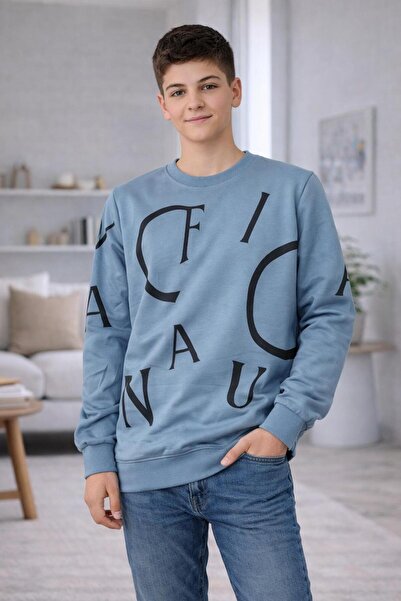 GMG Baby Men's Equivalent Lfn Regular Fit Bisiklet Yakaj %100 Cotton Sweatshirt