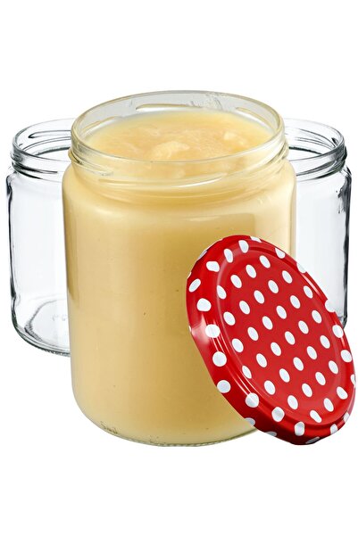 KADAX Borcan pentru conservare cu capac filetat, 82 mm, 540 ml, 8 buc.