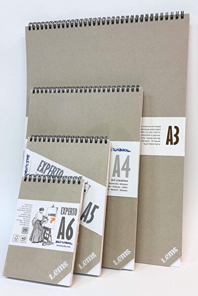 Lemsstudio Experto 200Gr Set of 4 A3-A4-A5-A6 (Sketchbook) Sketchbook Prosketch
