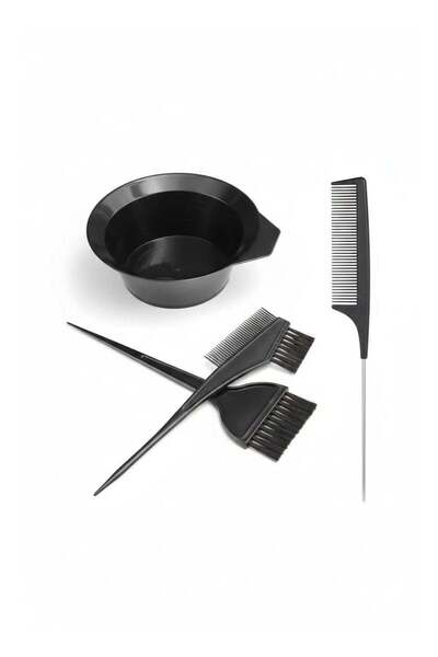 Jagravo Professional 4-Piece Hair Coloring Kit - Mixing Bowl, Dye Brushes & T...