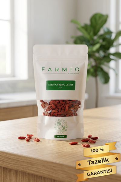 FARMİO Goji Berry (Kurt Üzümü) 100gr – Lycium Barbarum
