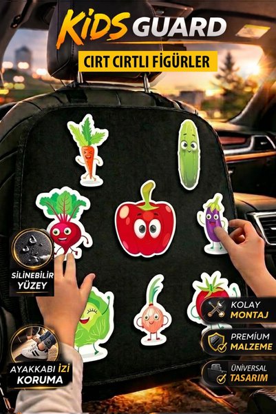 GM-DESIGN Kids Guard Car Seat Back Child Entertainment and Travel Activity Set