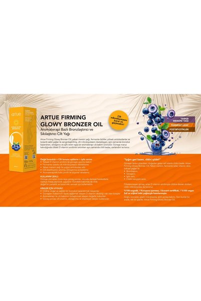 Artue Firming Glowy Bronzer Oil - Firming Radiant Bronzing Body Oil