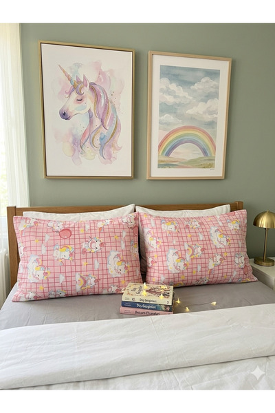 GOOD MORNİNG PAMUKKALE UNİCORN D cu model HUSĂ DE PERNĂ 2 BUCĂȚI 50X70