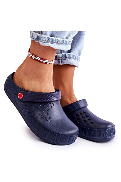 Big Star Shoes Papuci de casă ușori pentru femei Big Star II275002 Bleumarin 41