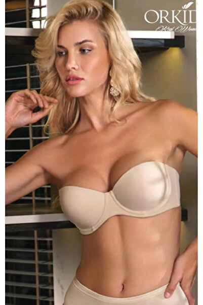 Orkide Γυναικείο σουτιέν με ενίσχυση Στράπλες Dolgulu Push Up