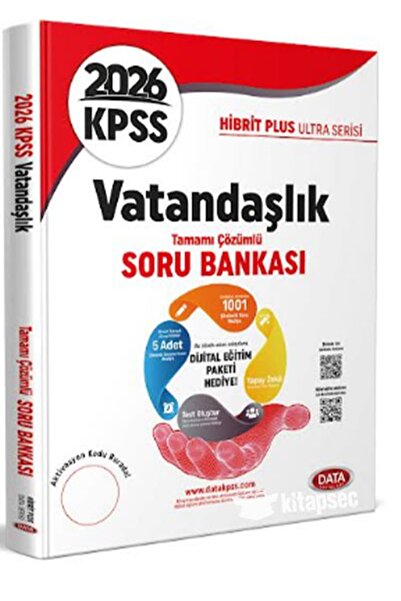 Data Yayınları Data 2026 KPSS Vatandaşlık Ultra Soru Bankası Çözümlü