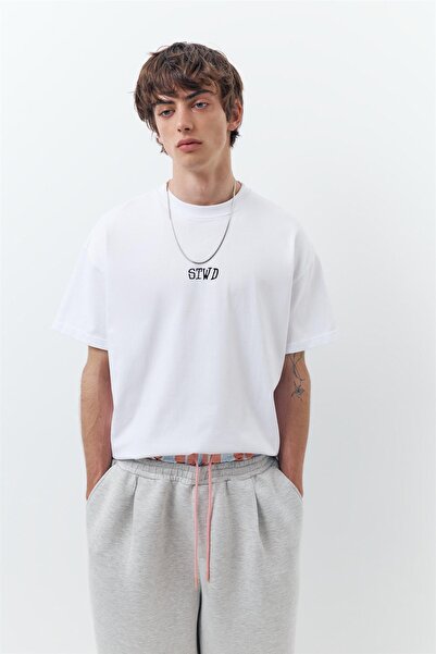 Pull & Bear STWD grafik baskılı tişört