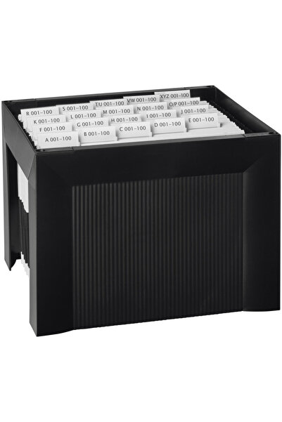 HAN Suport din plastic pentru 35 de dosare suspendate, Karat - Negru